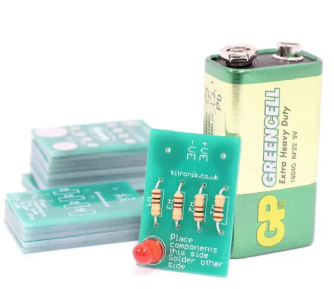 Kitronik Learn to Solder LED Classroom Kit (25 Sets) School Soldering Learning Kit