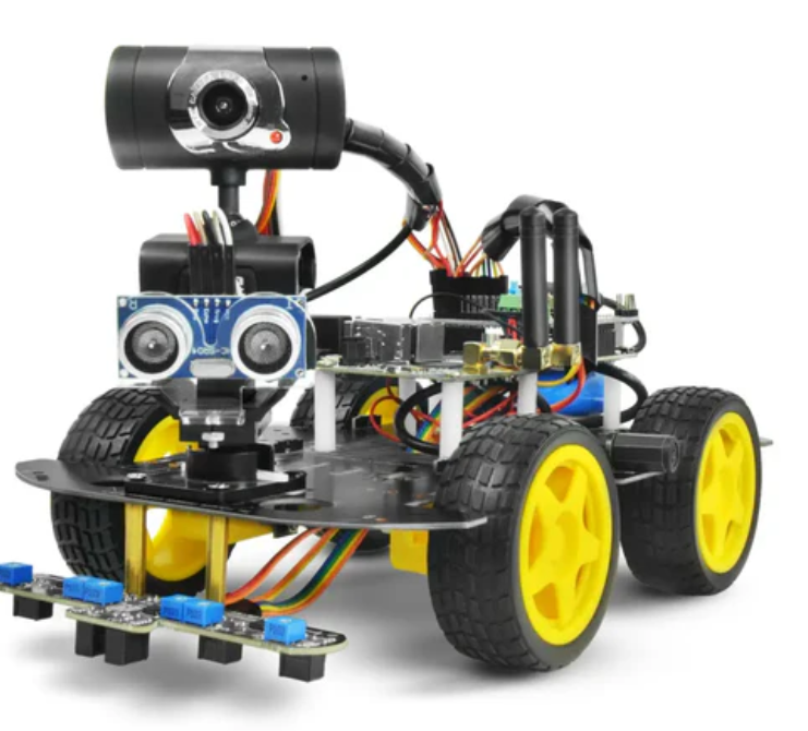 XiaoR GEEK Arduino UNO R3 6-channel infrared sensor video wireless remote control programmable intelligent robot car