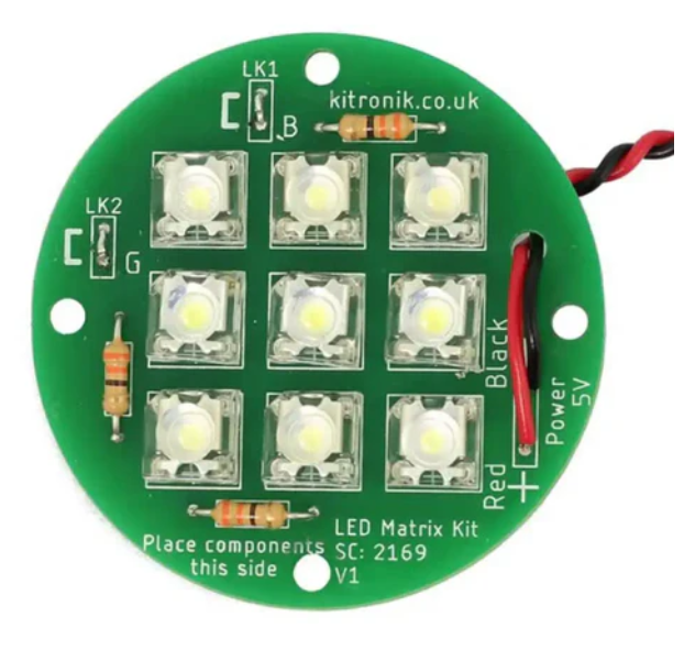 Kitronik Round 5V LED Matrix Light Kit