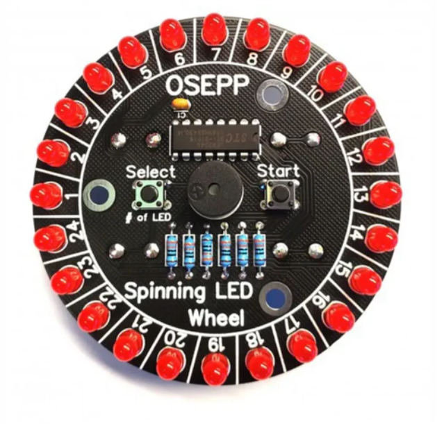 OSEPP Spinning Wheel DIY Soldering Kit